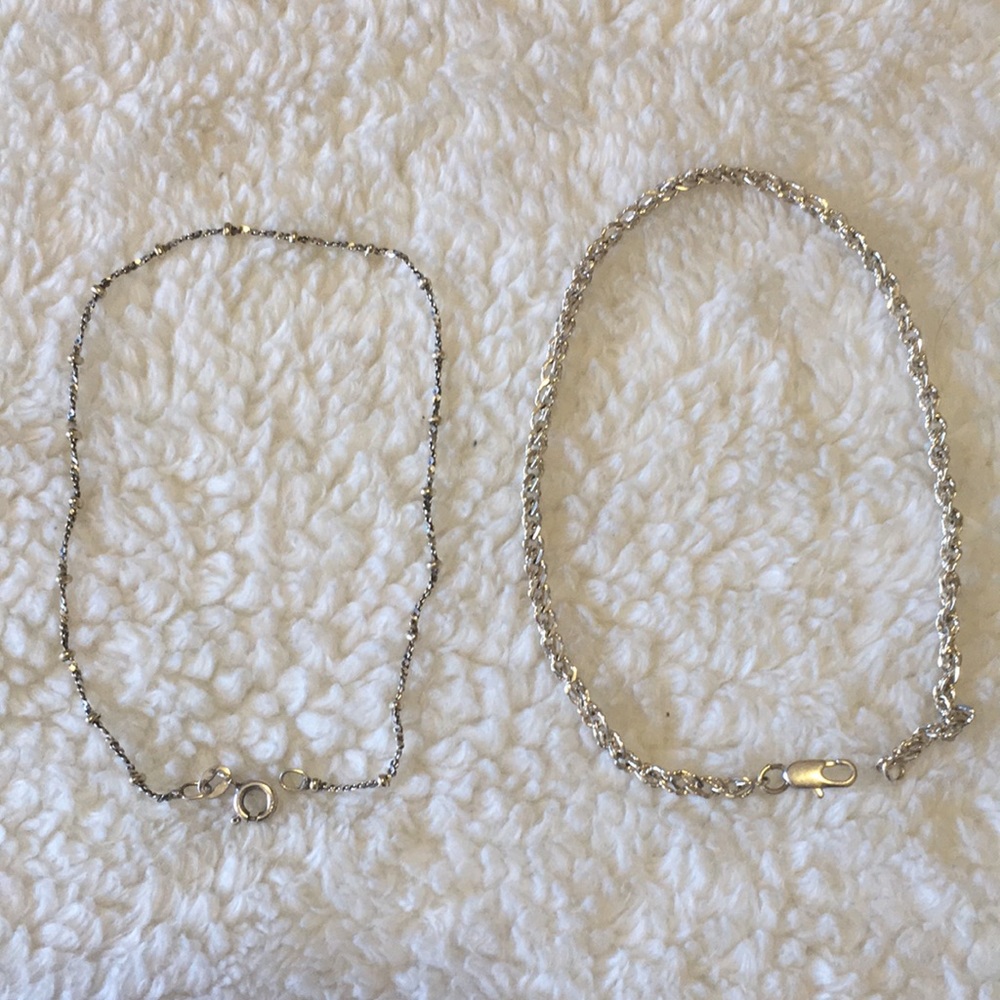 Silver Anklets - image 1